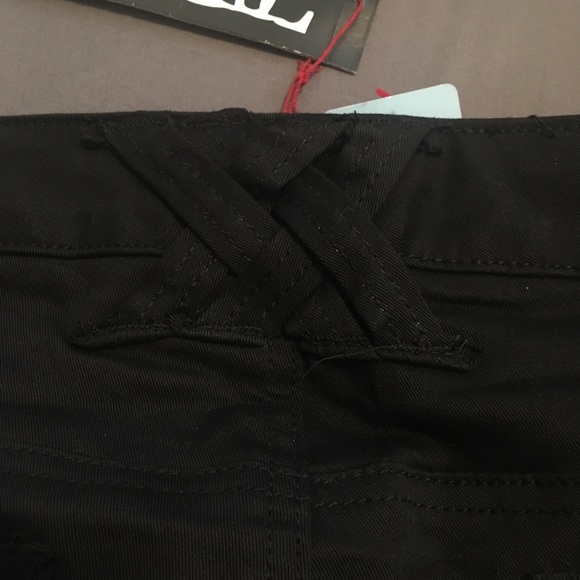 -SOLD- Torrid Tripp NYC Black White Striped Jeans - Picture 5 of 8